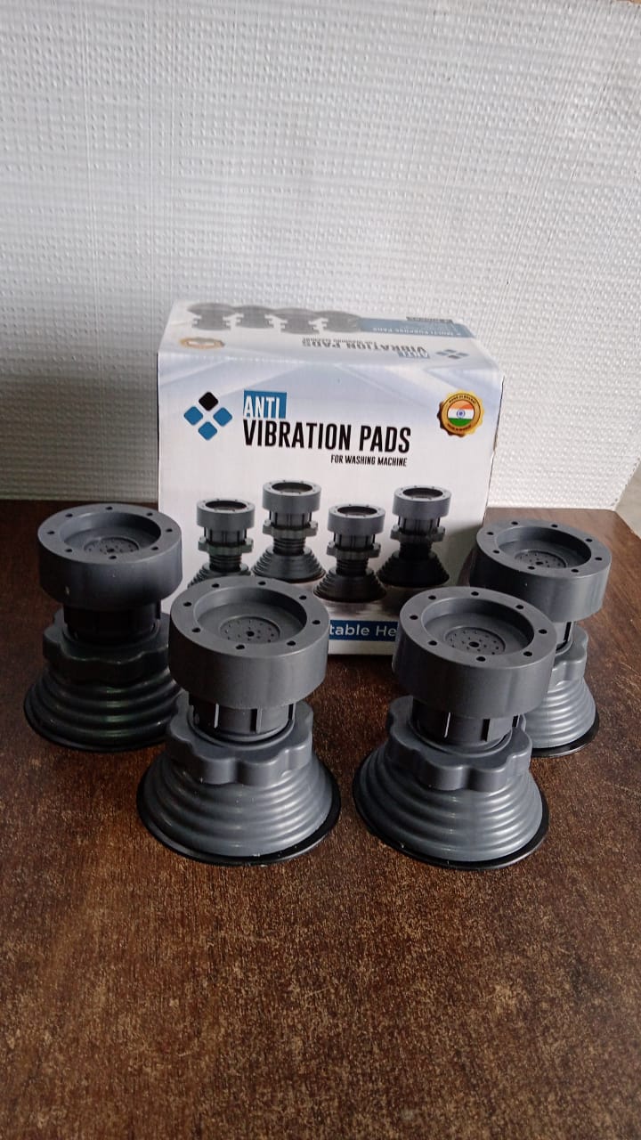 Set of Anti Vibration Pads for appliances, ideal for adjustable appliance stand feet use in home and kitchen