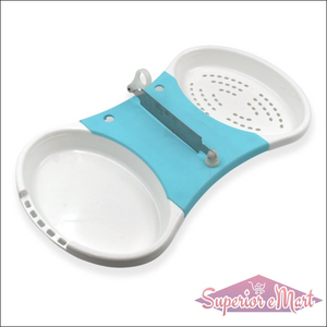 Adjustable cut and wash kitchen tool for easy food preparation and drainage