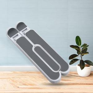 Superior eMart adjustable laptop stand in stylish gray design, perfect for ergonomic use at home or office