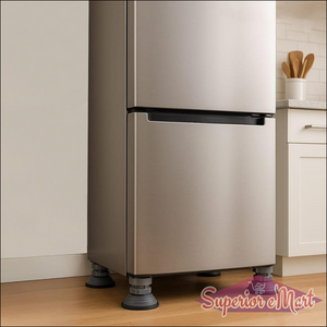 Adjustable appliance stand feet for enhancing refrigerator stability and protection on any surface