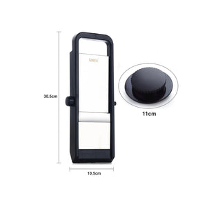 Adjustable plastic slicer with measurements for precise cutting of cakes and other foods