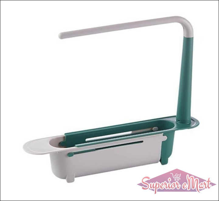 Adjustable Sink Organizer with Towel Bar - Superior eMart