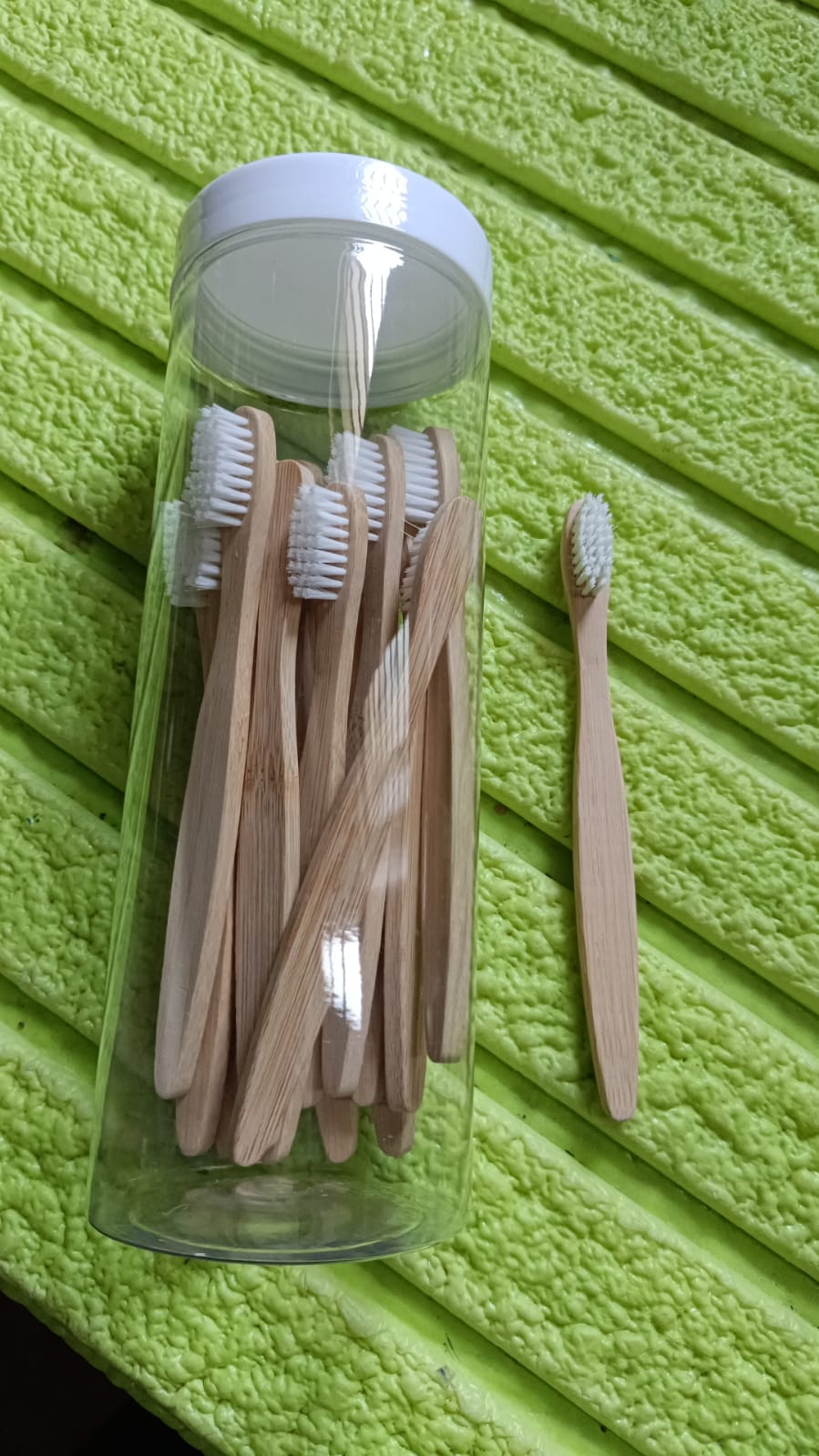 Bamboo Wooden Toothbrush Soft Toothbrush Wooden Child Bamboo Biodegradable Too - 13084_wooden_toothbrush_15pc_no10