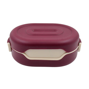 Superior eMart airtight food grade tiffin box in maroon color for safe food storage