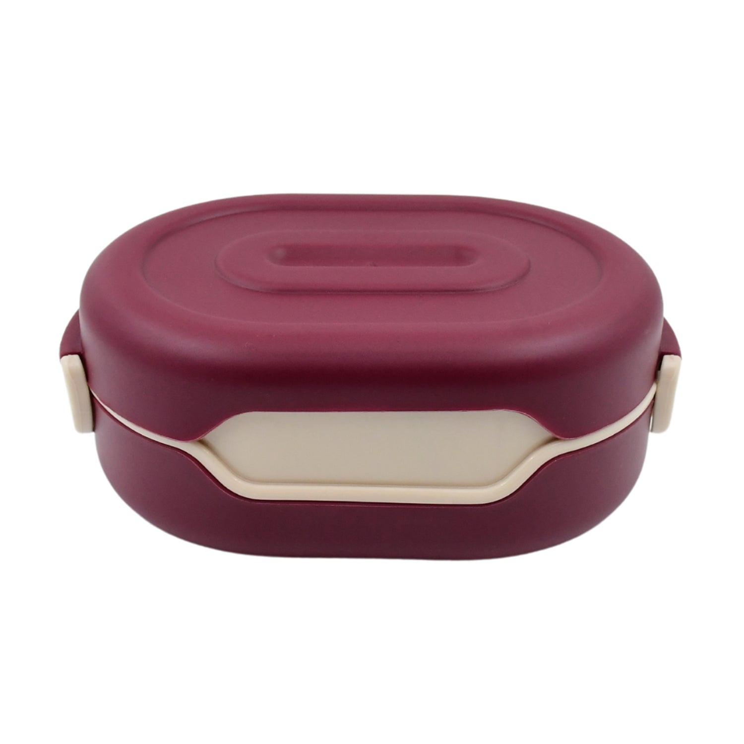 Superior eMart airtight food grade tiffin box in maroon color for safe food storage