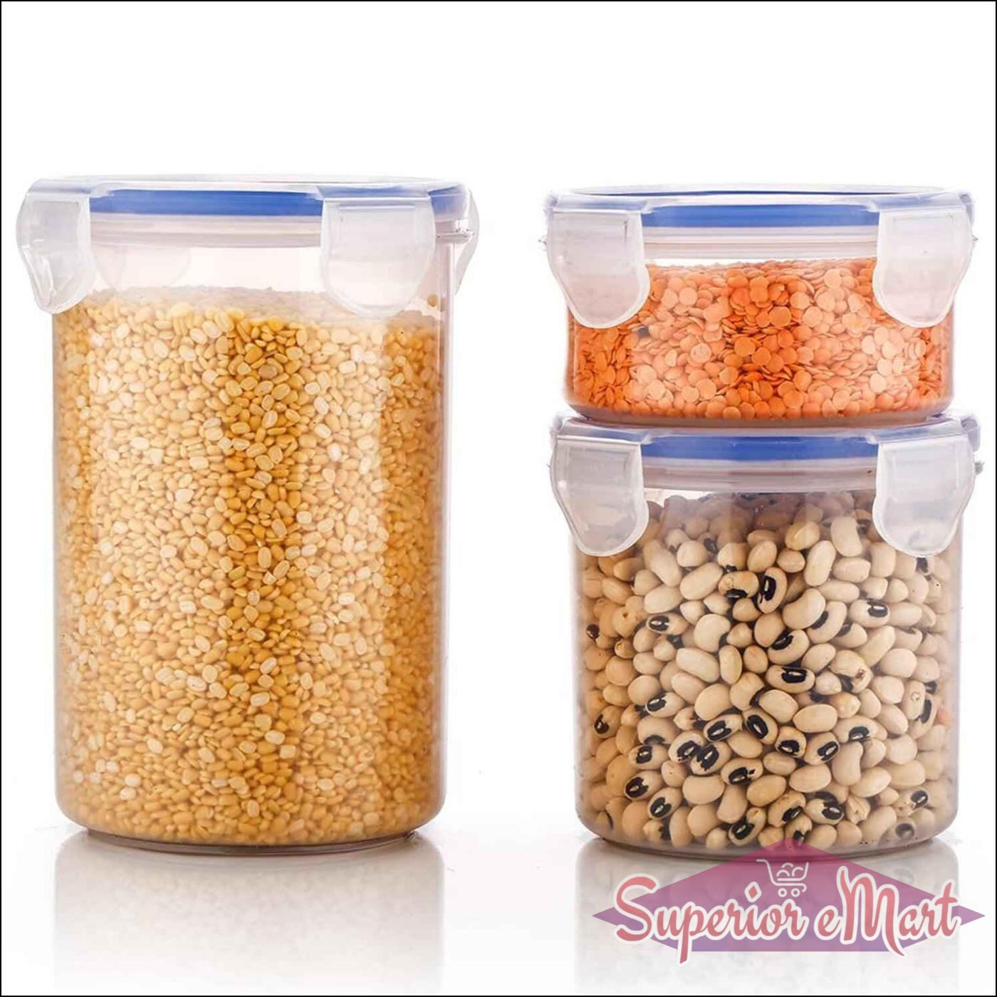 Airtight Food Storage Containers - 3 Pcs - Superior eMart