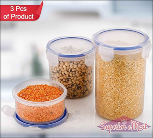 Airtight Food Storage Containers - 3 Pcs - Superior eMart