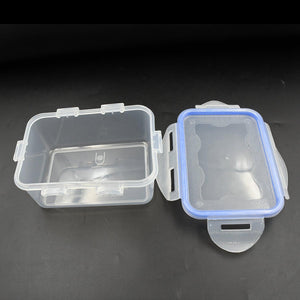 Airtight storage container set with clear design and easy-to-seal lids for kitchen organization