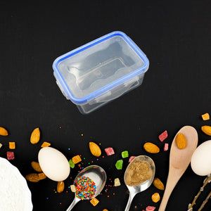 Airtight storage container set with clear design, ideal for keeping ingredients fresh in the kitchen