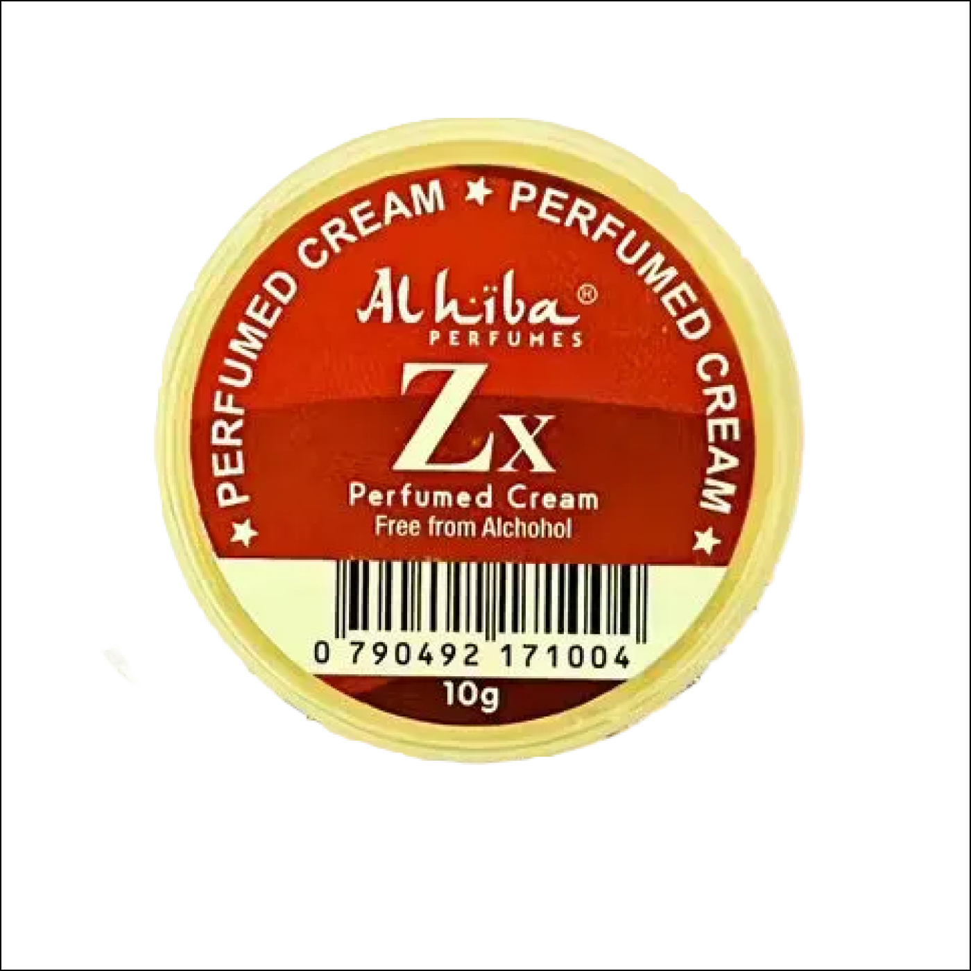 Alhiba Perfumes ZX Perfumed Cream container on a white background