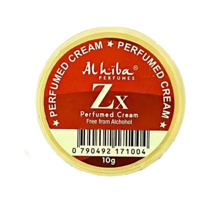 Alhiba Perfumes ZX Perfumed Cream container on a white background