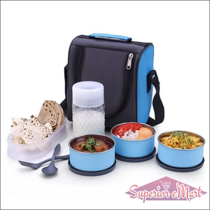 All in One Lunch Box Set with Bag & Containers - Superior eMart