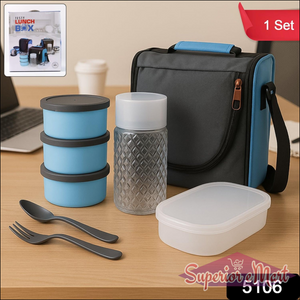 All in One Lunch Box Set with Bag & Containers - Superior eMart