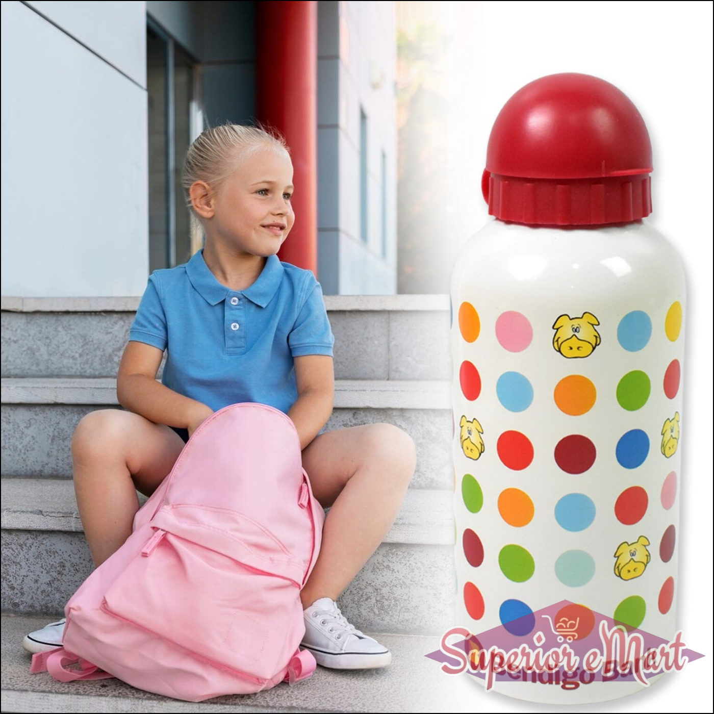 Aluminium Metal Sports Water Bottle 1 Pc 350 ml - Superior eMart
