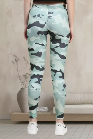 Girls camo ankle fit jeggings for women with stretchy fabric for comfort and style