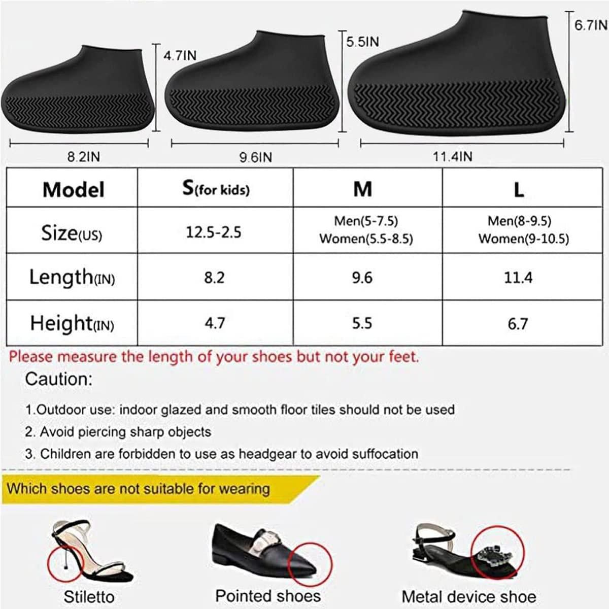 Superior eMart anti-skid boot cover with flexible design for various shoe sizes and outdoor use