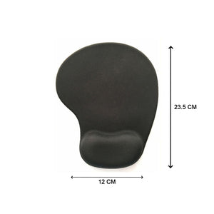 Superior eMart anti-slip mouse pad for PC with ergonomic wrist support in black color