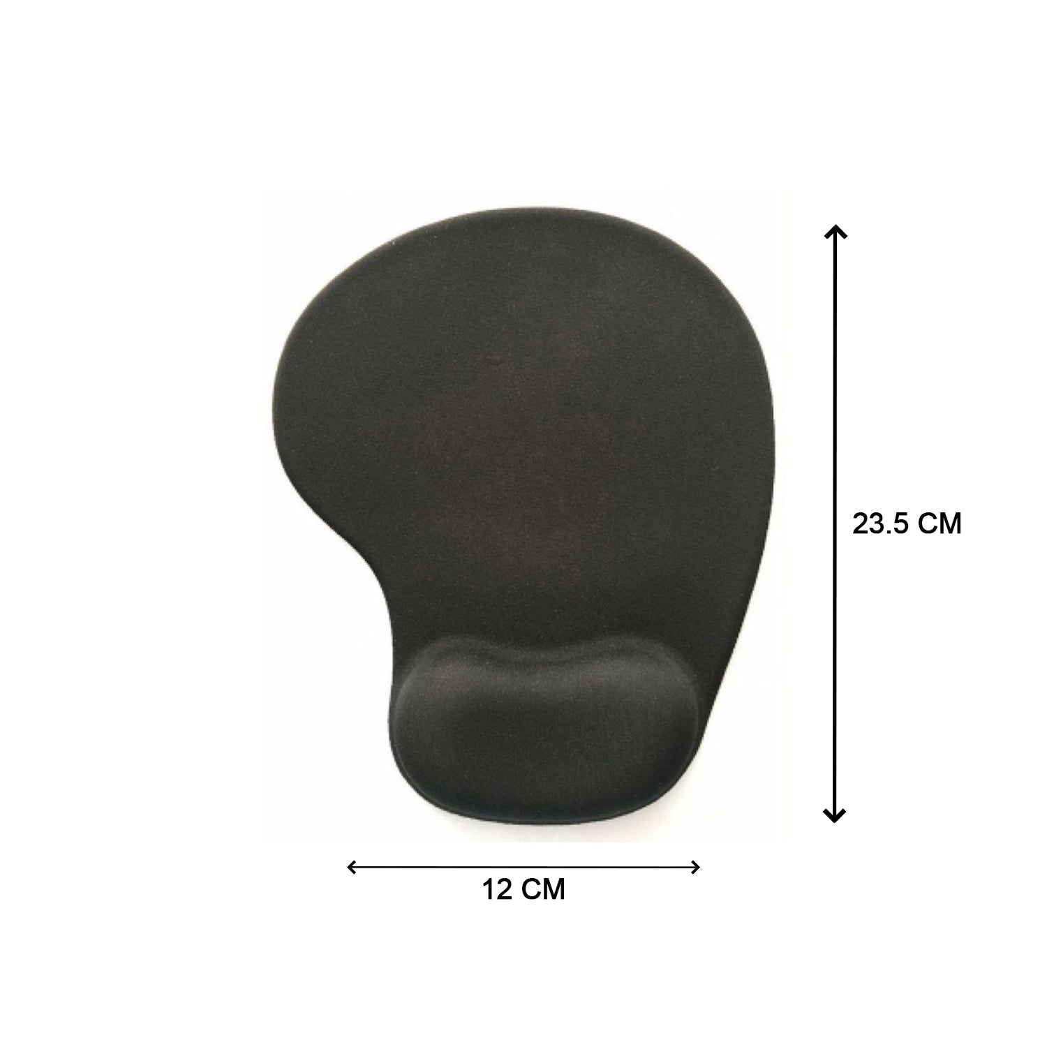 Superior eMart anti-slip mouse pad for PC with ergonomic wrist support in black color