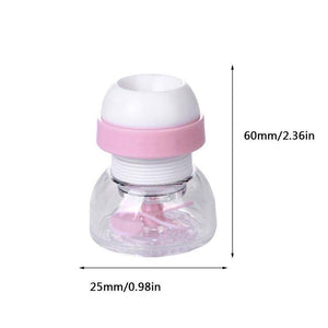 Superior eMart anti-splash faucet nozzle with a pink silicone grip for easy use in kitchens