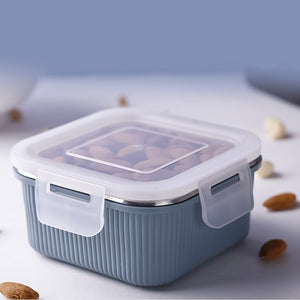 Apex Victor food container by Superior eMart in blue with secure locking lid holding nuts