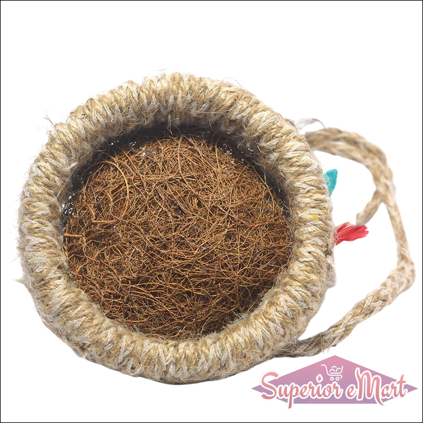Artificial Jute Bird Nest Decor - Superior eMart