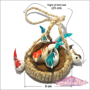 Artificial Jute Bird Nest Decor - Superior eMart