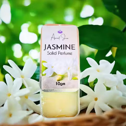 Jasmine Solid Perfume for Men and Women - Long Lasting Fragrance