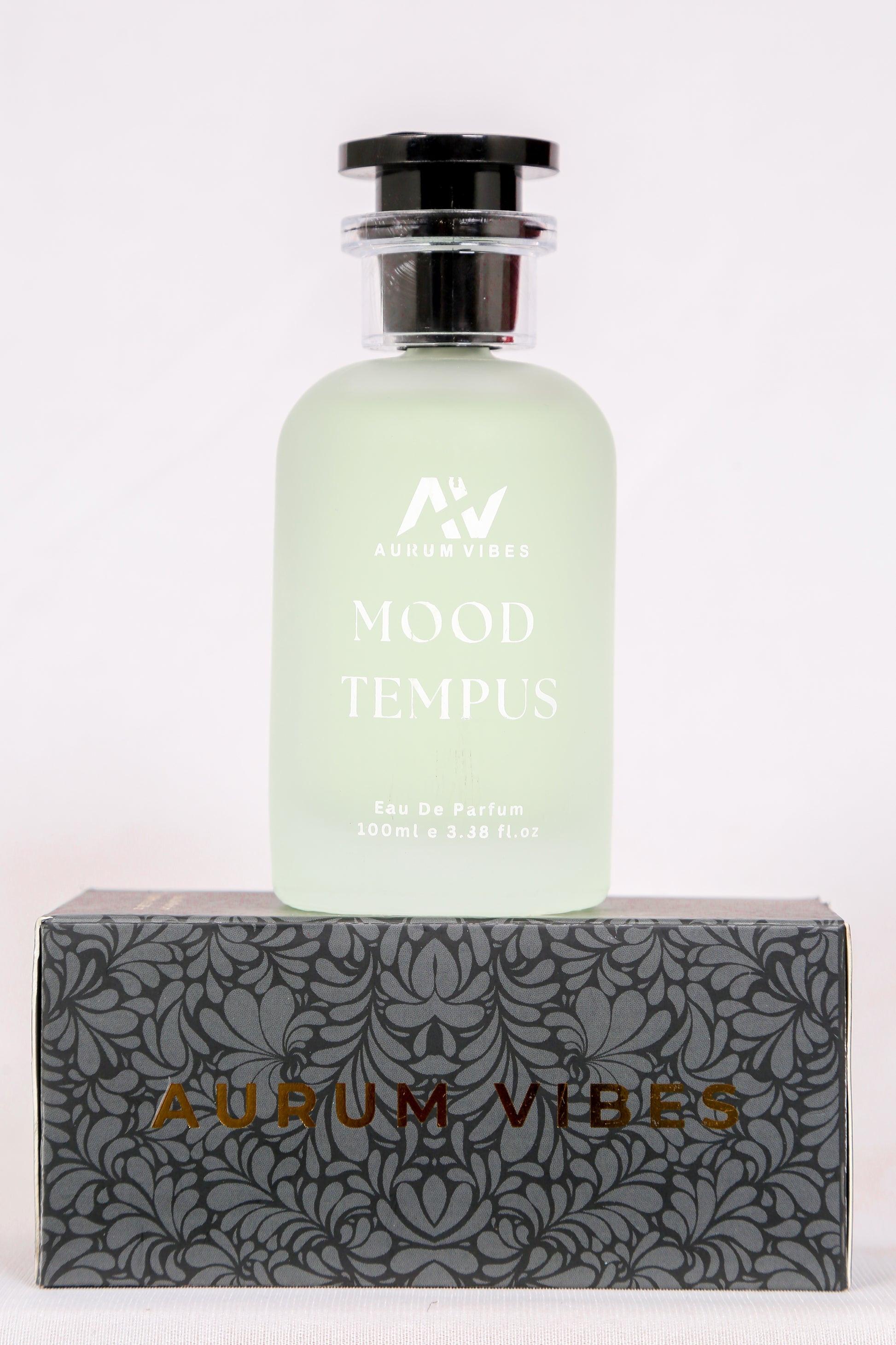 Aurum Vibes Mood Tempus unisex perfume 100ml in elegant bottle with decorative box