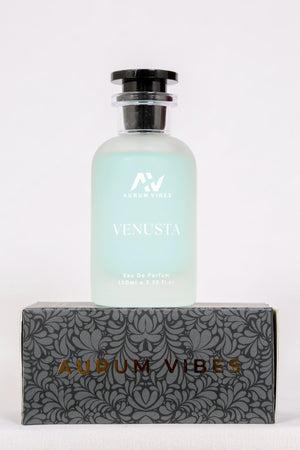 Venusta male perfume 100ml with elegant glass bottle and decorative box by Aurum Vibes