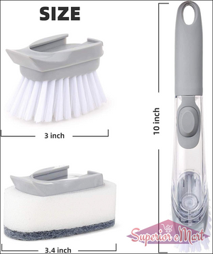 Automatic Dish Scrubber Brush with Soap Dispenser - Superior eMart