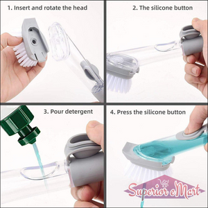 Automatic Dish Scrubber Brush with Soap Dispenser - Superior eMart