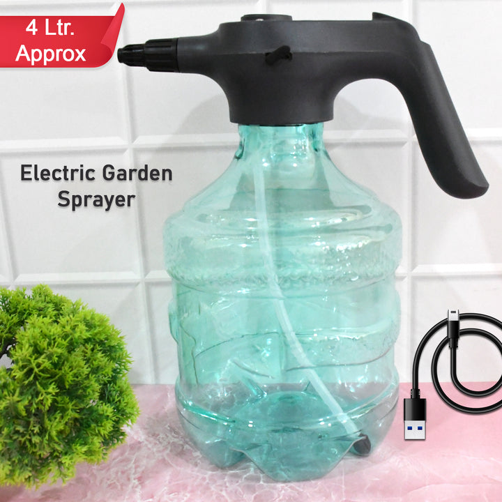 Electric automatic garden sprayer 4L with USB charging for efficient watering and plant care