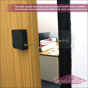 Automatic sensor door closer with high-quality steel wire for tensile strength and durability
