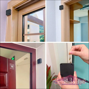 Automatic sensor door closer installation images showing its features and usage in home settings
