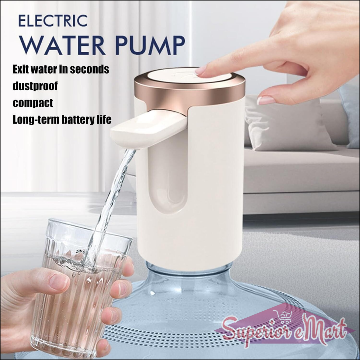 Automatic Water Dispenser For 20 Litre Bottle (1 Pc) - Superior eMart