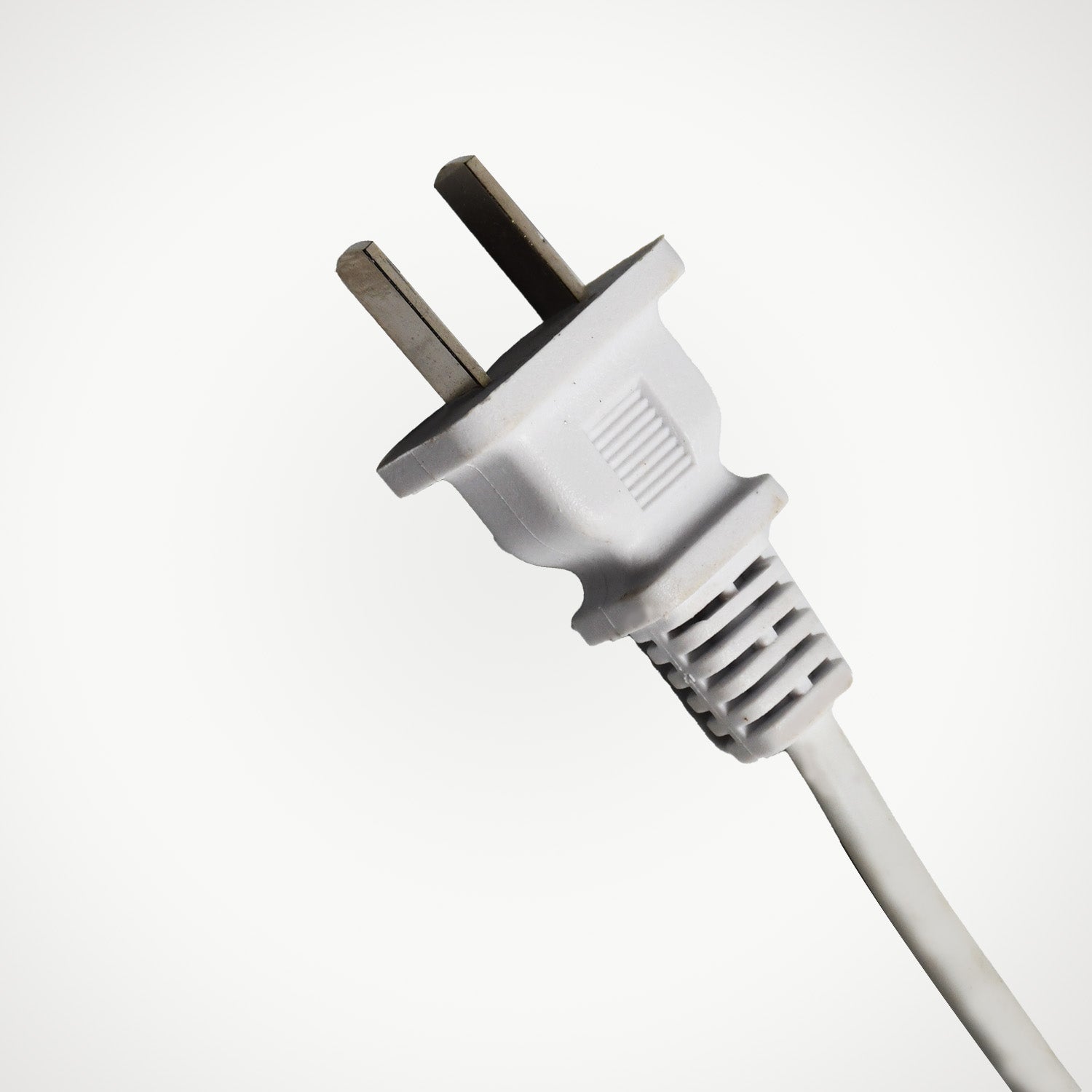 Close-up of white power plug for automatic yogurt maker for home use