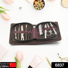 Stainless steel nail clipper set with travel case