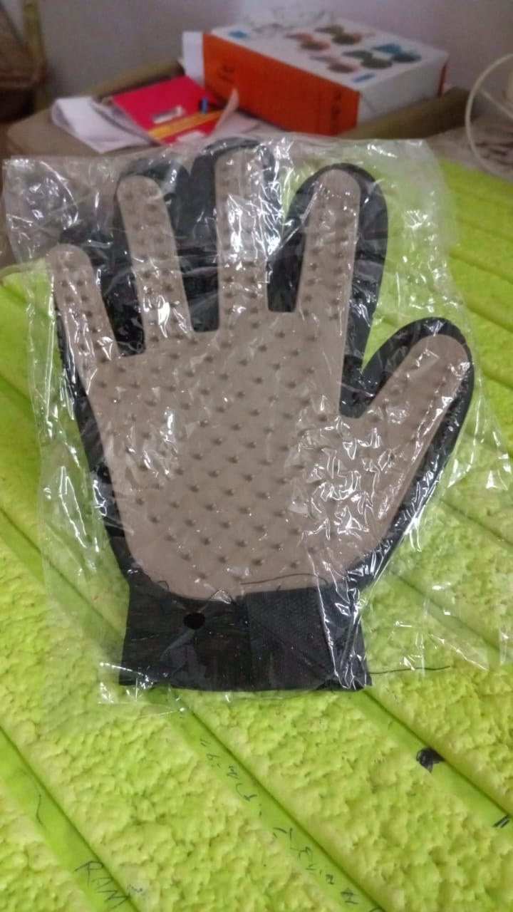 Dark Brown Gloves, Gloves Bathing Tool (1 Pc) - 17955_dark_bro_multi_clea_gloves_1pc