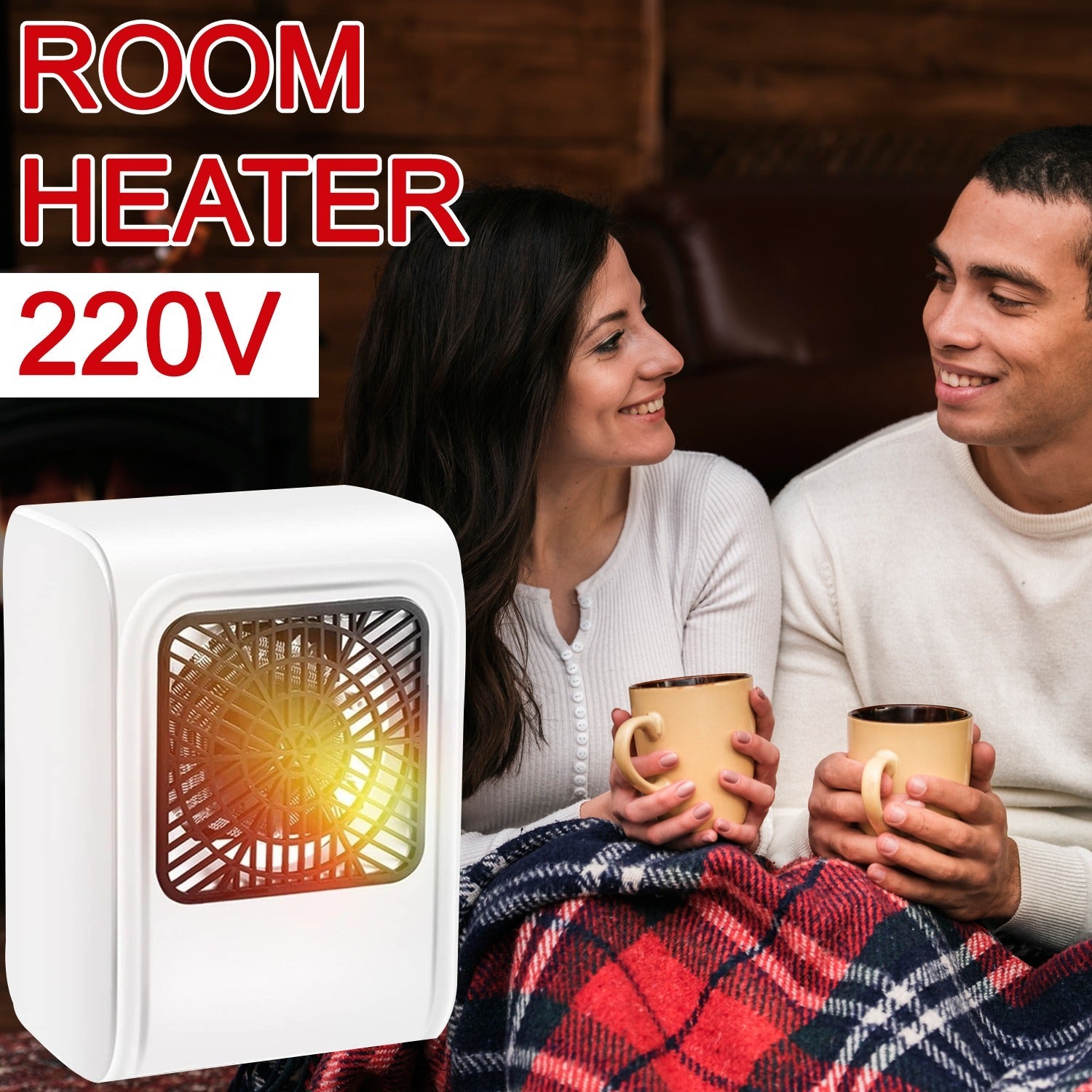 Room Heater 220V Brown Box Heater For Office & Bedroom Use Heater - 6683_ele_room_heater_220v