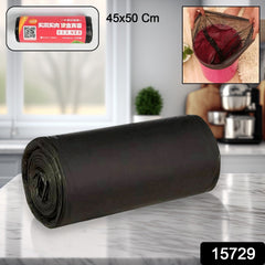 Black Garbage Bags / Dustbin Bags / Trash Bags 45x50cm (1Pc) - 15729_grabage_roll_45x50cm