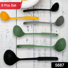 Multipurpose Silicone Spoon, Silicone Basting Spoon Non-Stick Kitchen Utensils H - 5687_silicone_soup_spoon_6pc_no36