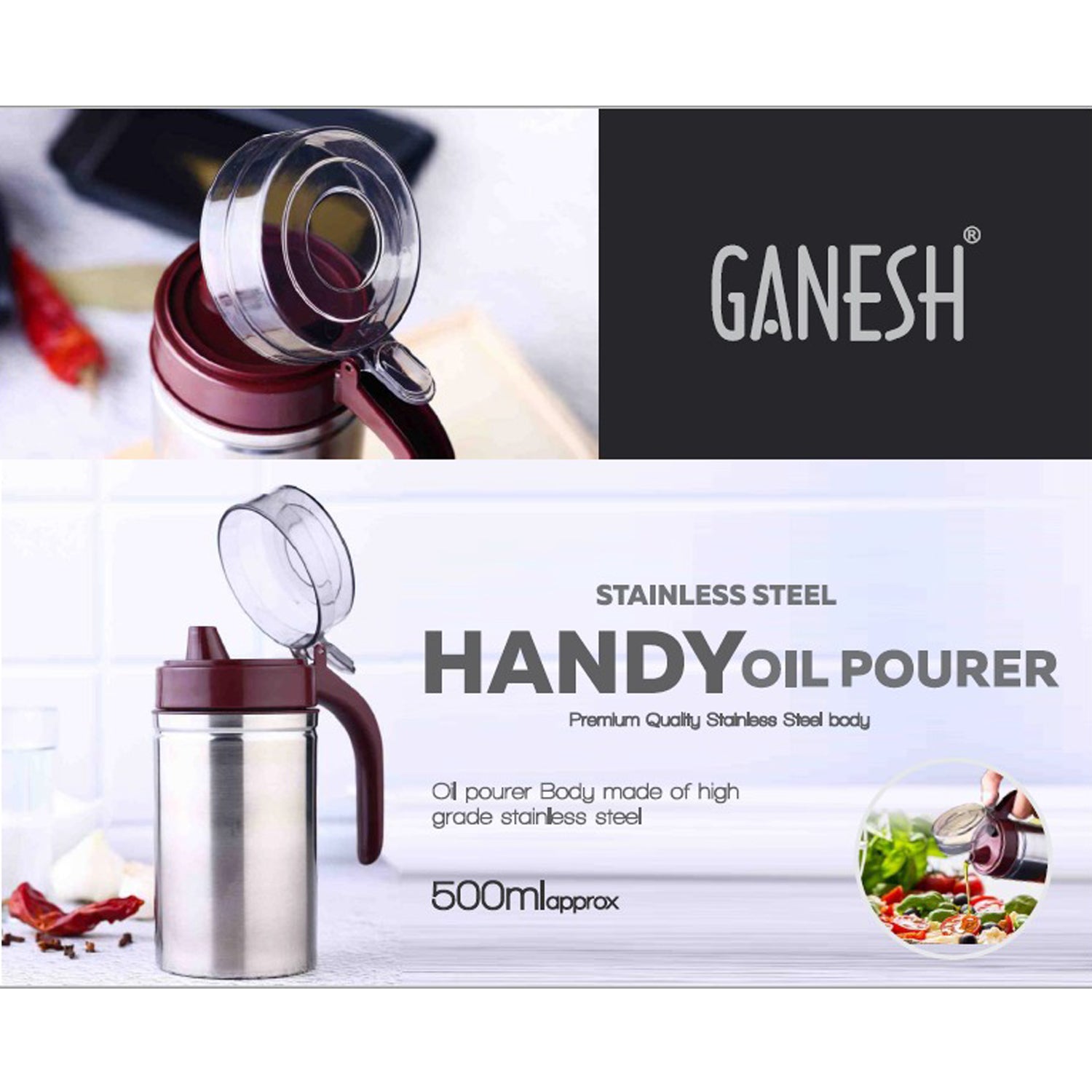 Oil Dispenser With Small Nozzle 500ml
