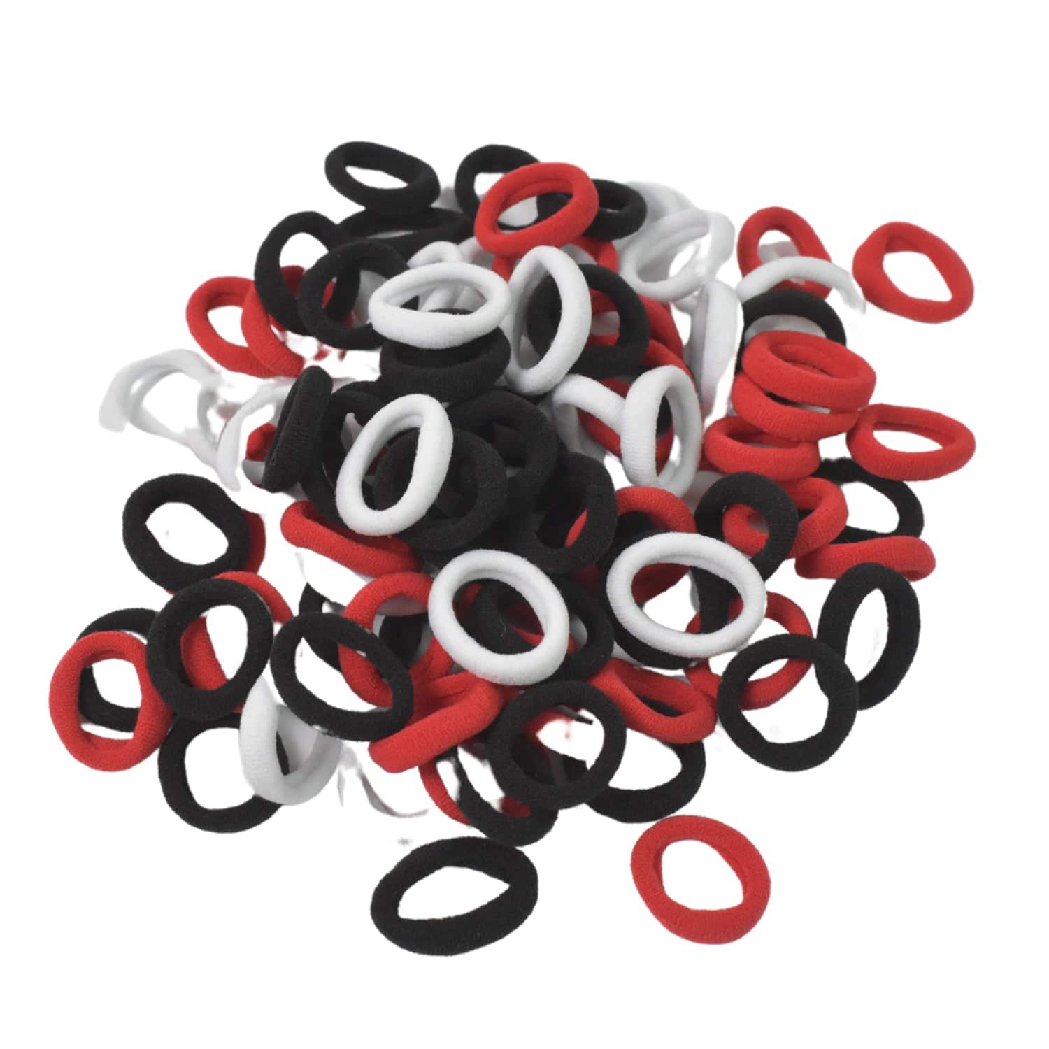 Small Hairbands Bands For Hair Rubber Bands (Pack Of 50  Multicolour) - Superior eMart