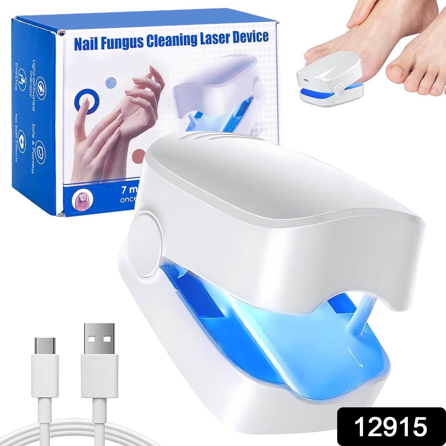 Rechargeable Nail Fungus Treatment for Toenail, Toe Nail Fungal Treatment Nail F - 12915_nail_fungus_cleaning_device