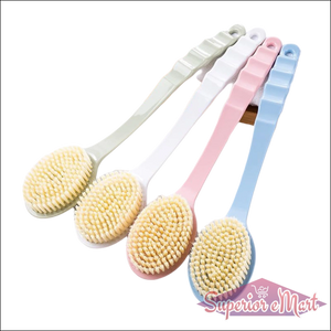 Back Scrubber For Shower Dry Body Brush Back Brush Long Handle (1 Pc) - Superior eMart