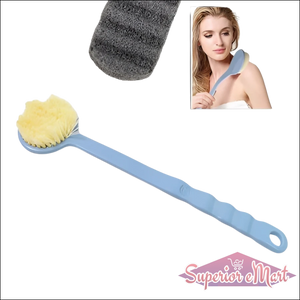 Back Scrubber For Shower Dry Body Brush Back Brush Long Handle (1 Pc) - Superior eMart