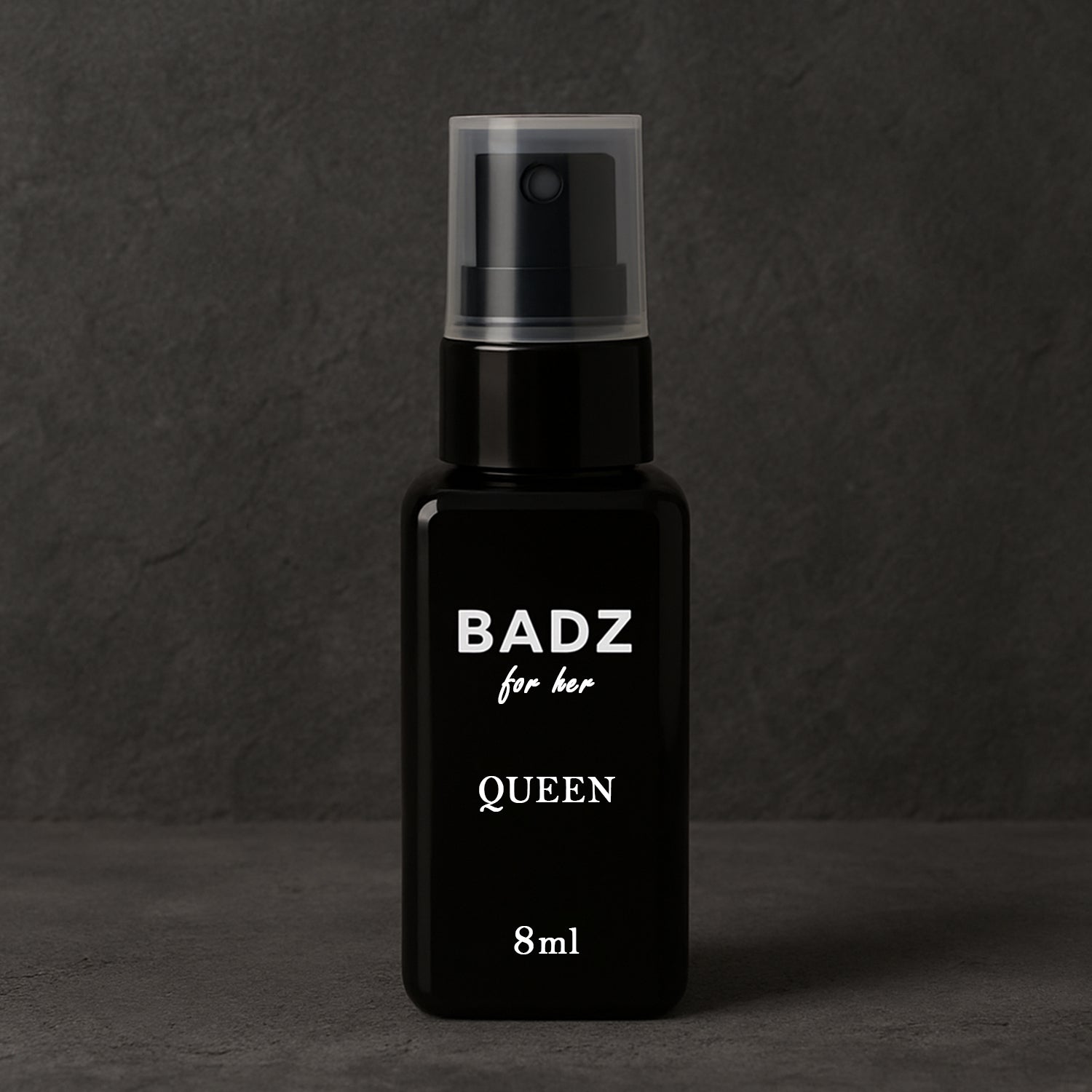 Mini perfume spray set featuring BADZ for her Queen fragrance in an 8ml bottle for convenient travel use