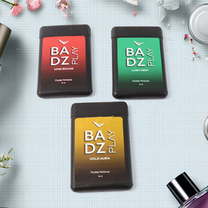 Set of four mini pocket perfume bottles in various scents from Superior eMart for on-the-go freshness