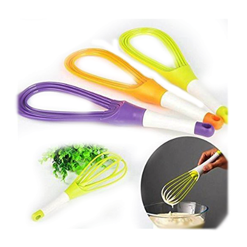 Set of colorful balloon whisk mixers for kitchen with comfortable grips for easy whisking