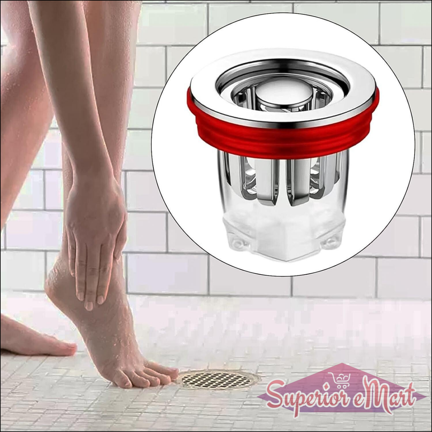 Bathroom Sink Drain Cover with Seal Ring - Superior eMart